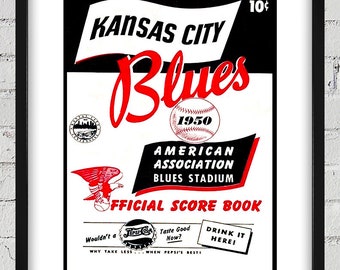 1950 Vintage Kansas City Blues Score Book Cover - Digital Reproduction