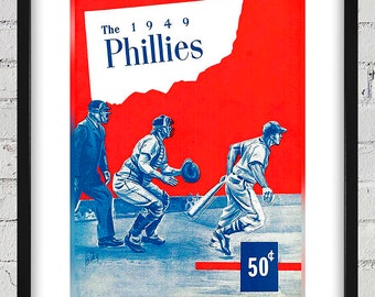 1949 Vintage Philadelphia Phillies Yearbook Cover - Digital Reproduction
