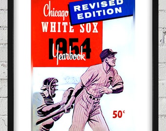 1954 Vintage Chicago White Sox Yearbook Cover - Digital Reproduction