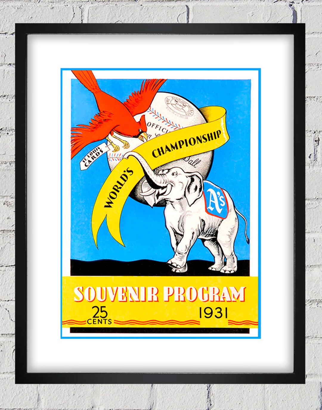 1931 Vintage St Louis Cardinals Philadelphia Athletics World Series Program  Cover Digital Reproduction - Etsy