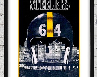 1964 Vintage Pittsburgh Steelers Media Guide Cover - Digital Reproduction