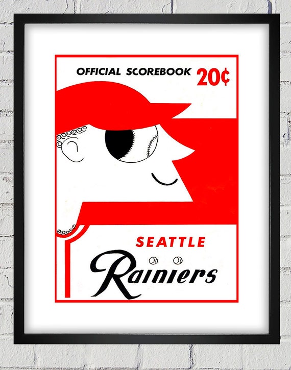 1956 Vintage Seattle Rainiers Program Cover - Digital Reproduction