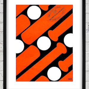 1974 Vintage Oakland A&#39;s - Baltimore Orioles ALCS Playoff Program Cover - Digital Reproduction