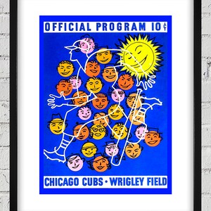1957 Vintage Chicago Cubs Program Cover - Digital Reproduction