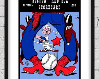 1959 Vintage Boston Red Sox Spring Training Program Cover - Digital Reproduction