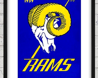 1959 Vintage Los Angeles Rams Yearbook - Digital Reproduction