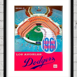 1961 Vintage Los Angeles Dodgers Yearbook Cover - Digital Reproduction