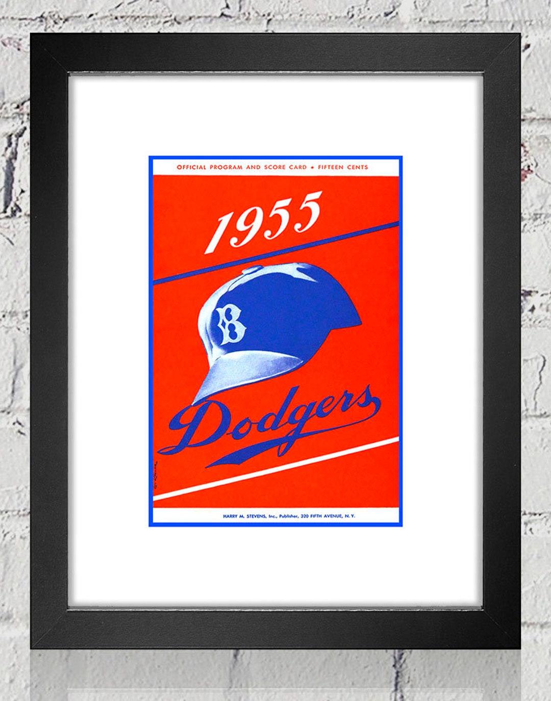 1955 Brooklyn Dodgers Program
