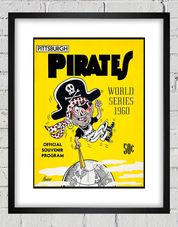 1960 Vintage New York Yankees - Pittsburgh Pirates World Series Program Cover - Digital Reproduction