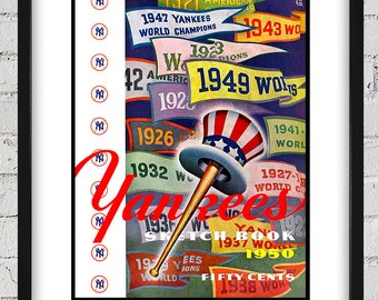 1950 Vintage New York Yankees Sketchbook Cover - Digital Reproduction
