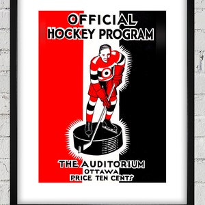 1932-1933 Vintage Ottawa Senators Hockey Program - Digital Reproduction
