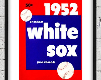1952 Vintage Chicago White Sox Yearbook Cover - Digital Reproduction