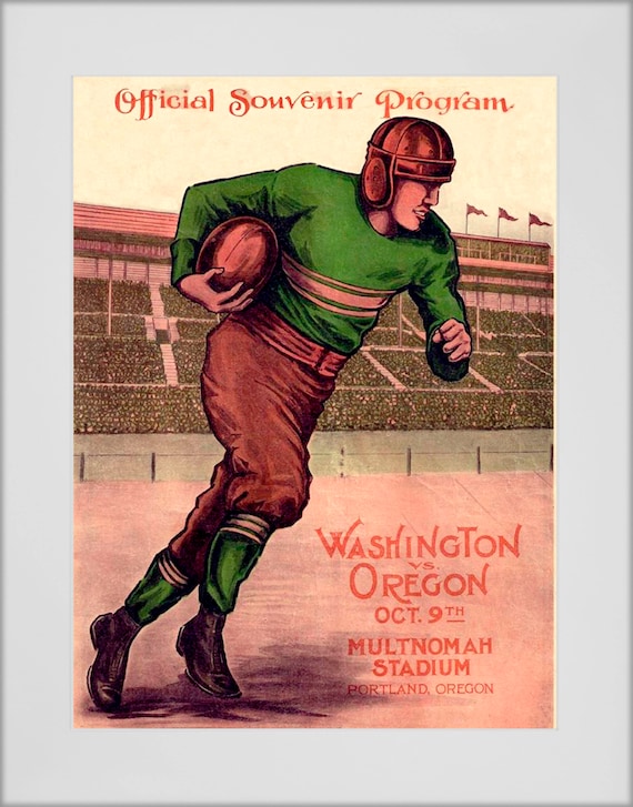 1926 Vintage University of Washington - University of Oregon Football Program - Digital Reproduction