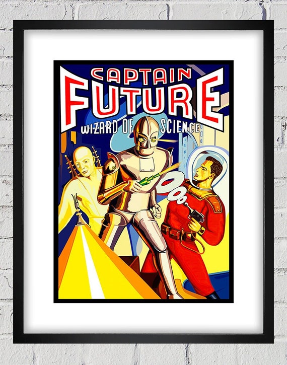 Capitan Future - Wizard of Science Poster - Digital Reproduction