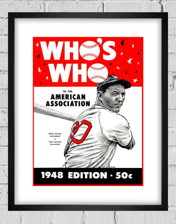 1948 Vintage Who's Who American Association Cover - Digital Reproduction