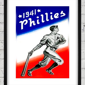 1941 Vintage Philadelphia Phillies Media Guide Cover - Digital Reproduction