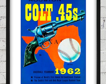 1962 Vintage Houston Colt 45s Yearbook Cover - Digital Reproduction