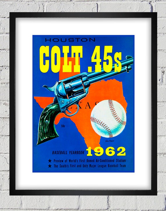 1962 Vintage Houston Colt 45s Yearbook Cover - Digital Reproduction