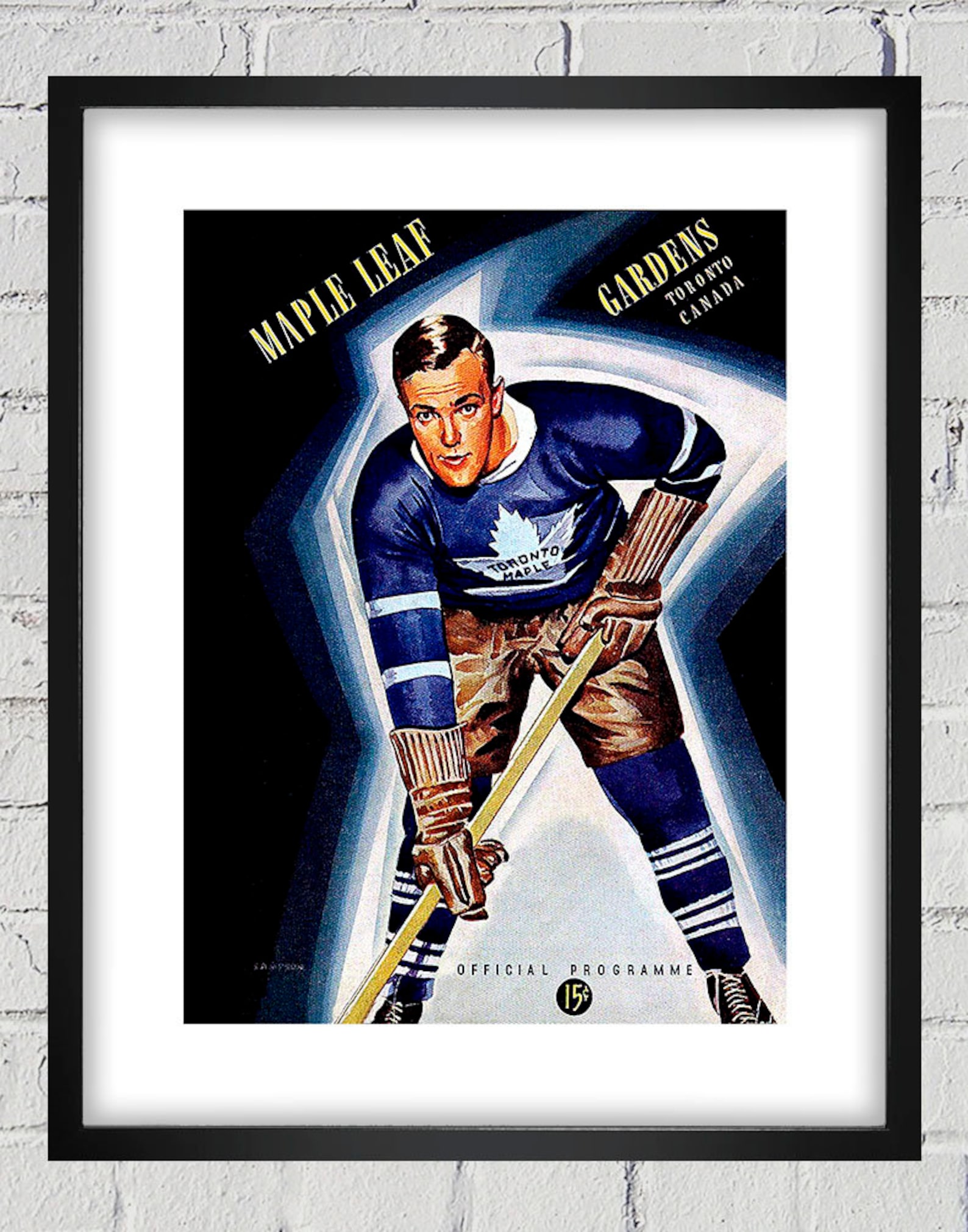 19401941 Vintage Toronto Maple Leafs Hockey Program Cover Etsy Canada
