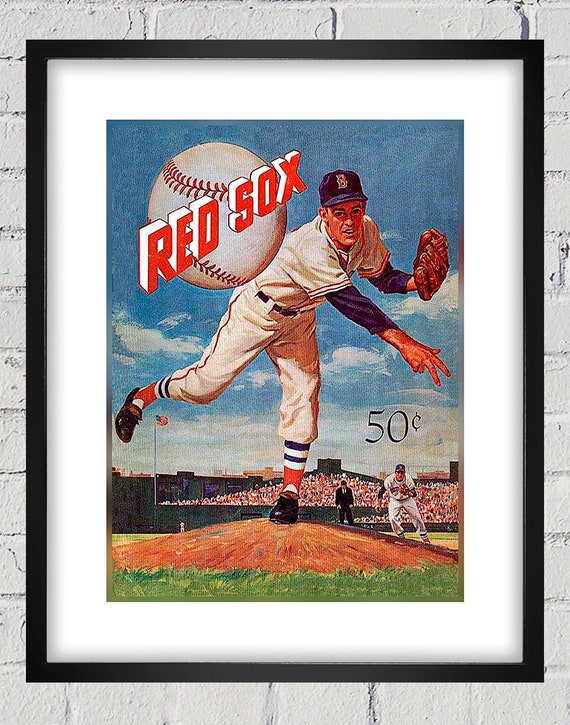 1959 Vintage Boston Red Sox Yearbook Cover - Digital Reproduction