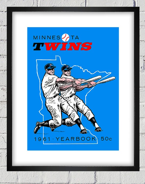 1961 Vintage Minnesota Twins Yearbook Cover - Digital Reproduction