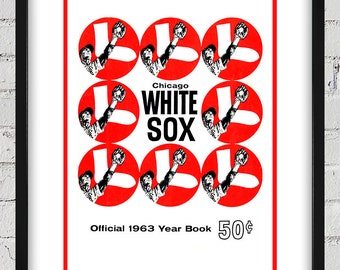 1963 Vintage Chicago White Sox Yearbook Cover - Digital Reproduction