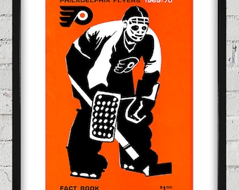 1969-1970 Vintage Philadelphia Flyers Media Guide Cover - Digital Reproduction