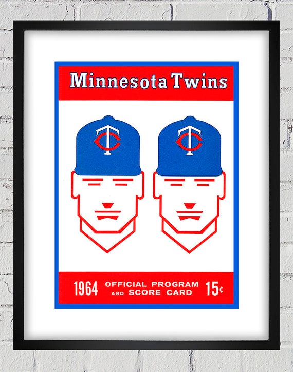 1964 Vintage Minnesota Twins Program Cover - Digital Reproduction