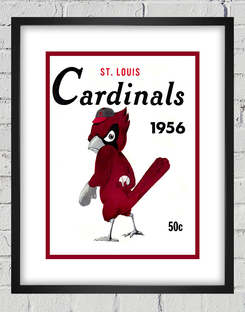 St. Louis Cardinals 1960 Yearbook Cover 18 x 14 Framed Print