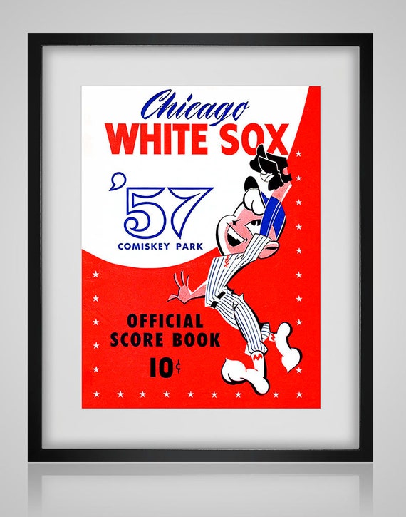 1957 Vintage Chicago White Sox Yearbook Cover - Digital Reproduction