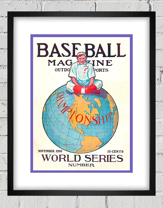 1910 Vintage Baseball Magazine Cover - World Series Cover - Digital Reproduction