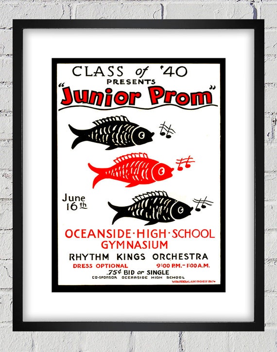 1940 Vintage WPA Poster - Junior Prom - Digital Reproduction