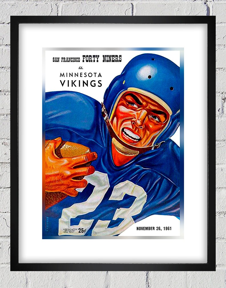 1961 Vintage San Francisco 49ers Minnesota Vikings Football -   Ireland