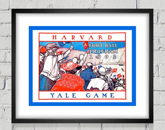 1903 Vintage Harvard - Yale Football Program Cover - Digital Reproduction