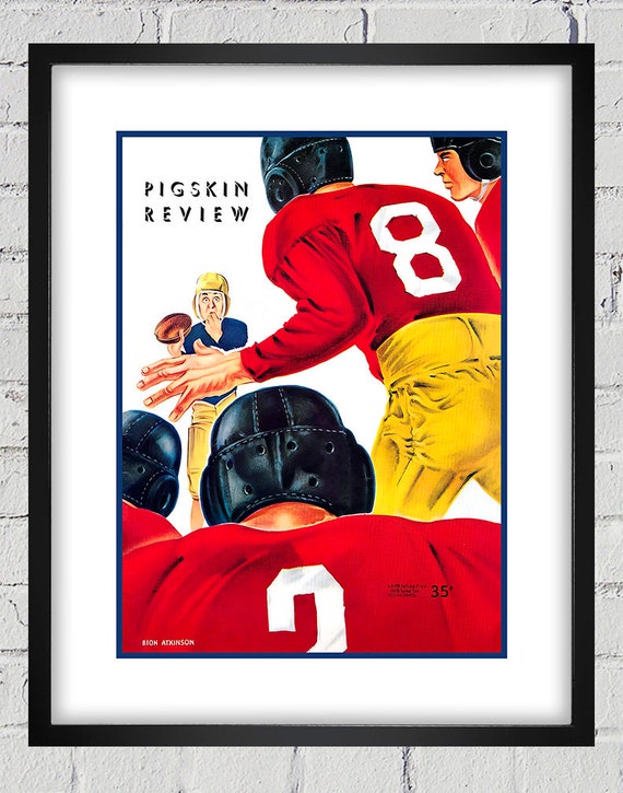 1948 Vintage Washington Huskies - Southern California Trojans Football Program Cover - Digital Reproduction - Print or Matted or Framed