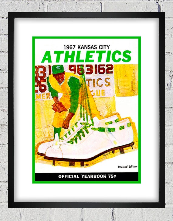 1967 Vintage Kansas City Athletics Yearbook Cover - Digital Reproduction