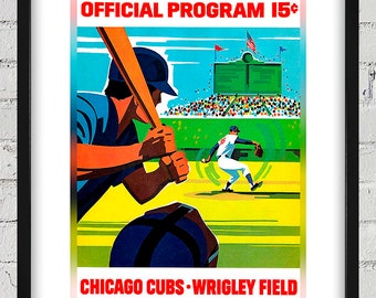 1971 Vintage Chicago Cubs Program- Digital Reproduction
