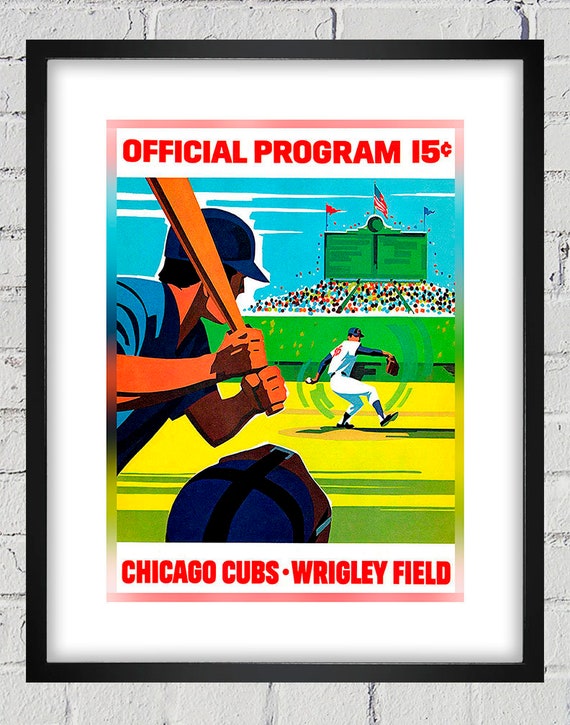 1971 Vintage Chicago Cubs Program- Digital Reproduction