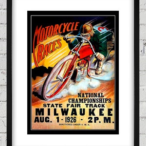 1926 Vintage Motorcycle Racing Program - National Championship - Digital Reproduction