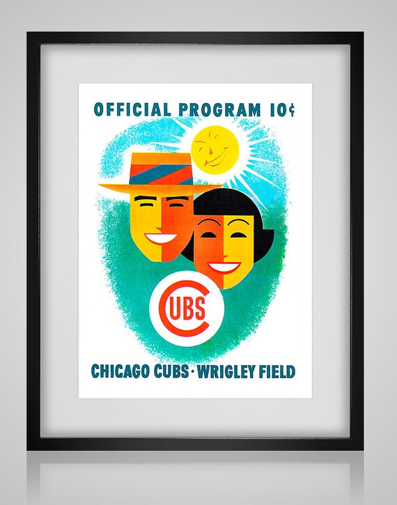 1956 Vintage Chicago Cubs Program- Digital Reproduction