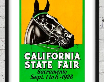 1928 Vintage California State Fair Poster - Digital Reproduction
