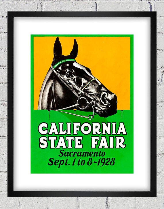 1928 Vintage California State Fair Poster - Digital Reproduction