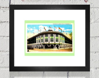 1920's Vintage Pittsburgh Pirates - Forbes Field Entrance Postcard - Digital Reproduction