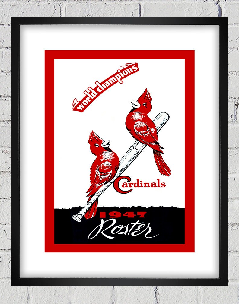 St. Louis Cardinals Word Art With Color Coordinating 11x14 Mat