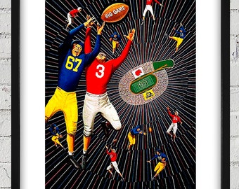 1951 Vintage California Bears - Stanford Football Program Cover - Digital Reproduction