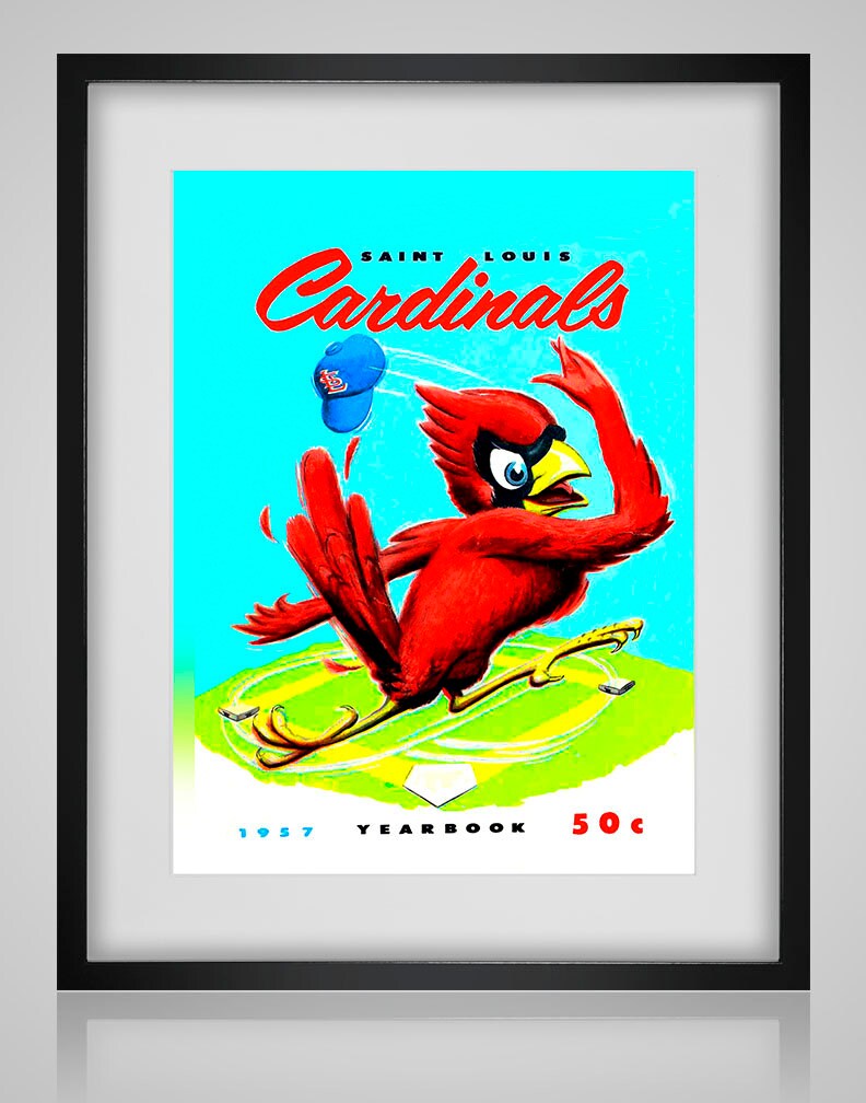 St Louis Cardinals 1973 Yearbook Poster, Unique Memorabilia Wall Art Gift