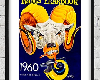 1960 Vintage Los Angeles Rams Yearbook - Digital Reproduction