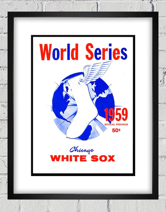 1959 Vintage Los Angeles Dodgers - Chicago White Sox World Series Program Cover - Digital Reproduction