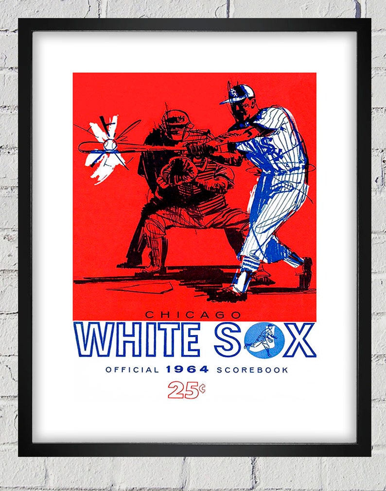 1964 Vintage Chicago White Sox Scorecard Cover Digital - Etsy