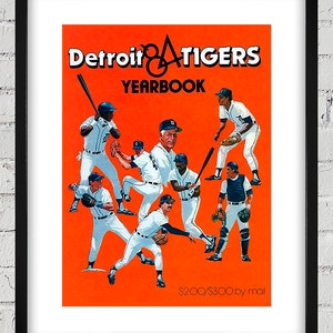 1984 Vintage Detroit Tigers Yearbook Cover - Digital Reproduction